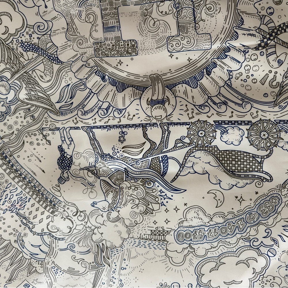 Hermes Please Hold the Line Scarf - Picture 3 of 12